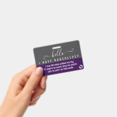 hallo ik heb narcolepsie handicap id badge (Handheld)