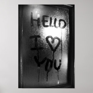 hallo ik hou van je! poster