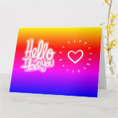 HALLO IK HOU VAN JOU KAART (Gele Bloem)