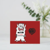hallo, ik hou van U Monster Briefkaart (Staand voorkant)