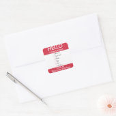 Hallo Ik kan allergenen bevatten gepersonaliseerde Vierkante Sticker (Envelop)