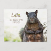 hallo ik Miss You Briefkaart (Voorkant)