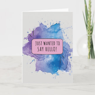 Hallo Ik wilde gewoon zeggen Kaart