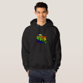 hallo Im Gay Gay Pride Mijn vriend is LGBT-Q Hoodie (Voorkant volledig)