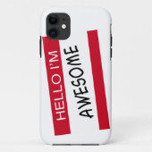 hallo Im Geweldige Case-Mate iPhone Case (Achterkant)