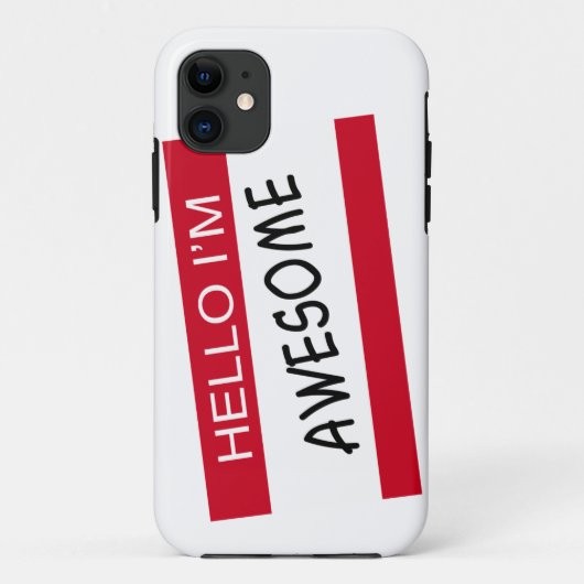 hallo Im Geweldige Case-Mate iPhone Case (Achterkant)
