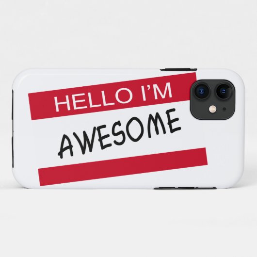 hallo Im Geweldige Case-Mate iPhone Case (Achterkant (horizontaal))
