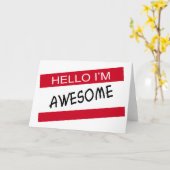 hallo Im Geweldige Kaart (Gele Bloem)