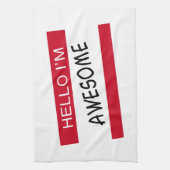 hallo Im Geweldige Theedoek (Verticaal)