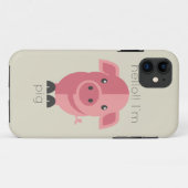 hallo Im Pig Case-Mate iPhone Case (Achterkant (horizontaal))