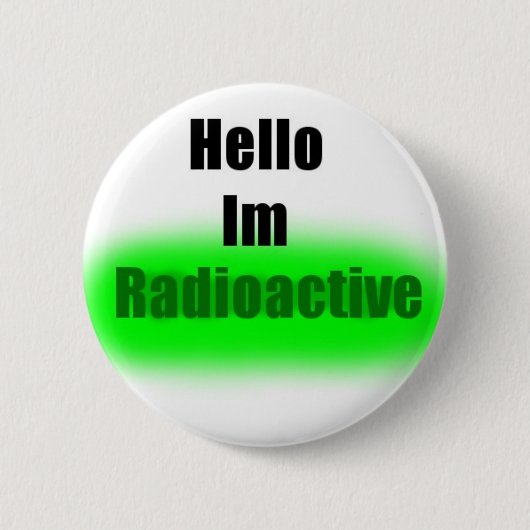 hallo Im Radioactive Button (Voorkant)
