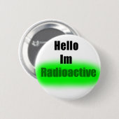 hallo Im Radioactive Button (Voorkant /achterkant)