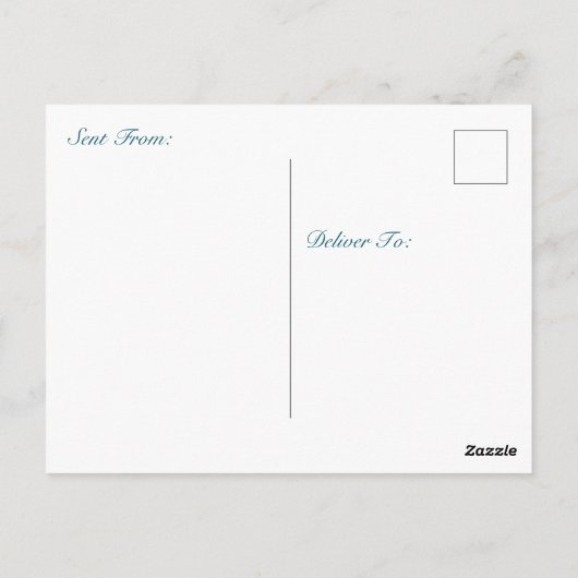 hallo, in aanraking blijven met Peacock Feathers Briefkaart (Achterkant)