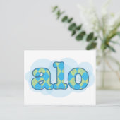 hallo in creole - alo briefkaart (Staand voorkant)