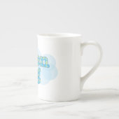 hallo in het duits guten label met argyle - patroo porselein kop (Rechts)