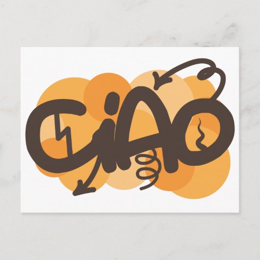 hallo in het Italiaans Briefkaart (Voorkant)