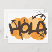 hallo in het Spaans Briefkaart (Voorkant / Achterkant)