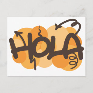 hallo in het Spaans Briefkaart