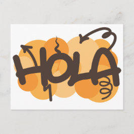 hallo in het Spaans Briefkaart