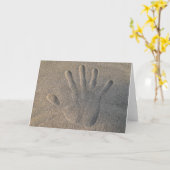 Hallo in het Zand Kaart (Gele Bloem)