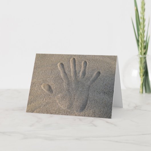 Hallo in het Zand Kaart (Voorkant)