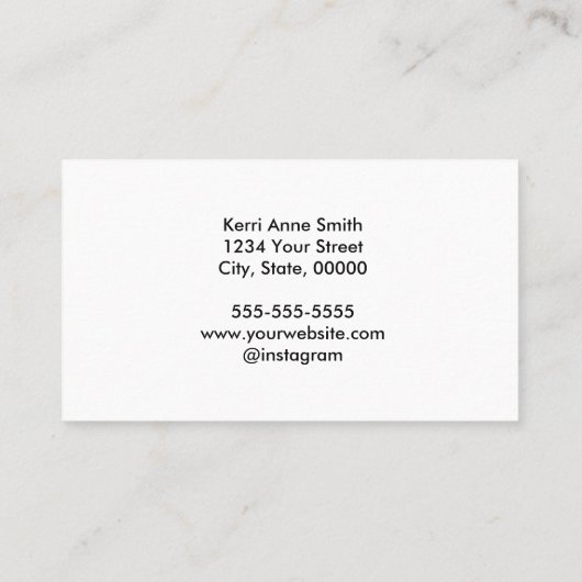 hallo in veel talen Kleurrijk Personaliseren Visitekaartje (Achterkant)