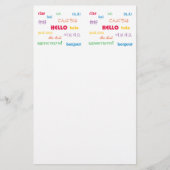 Hallo in vele talen briefpapier (Voorkant)