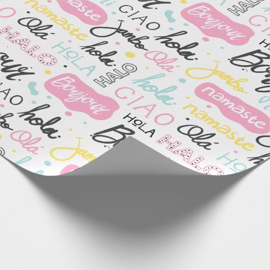 hallo IN VELE TALEN Cadeaupapier (Hoek)