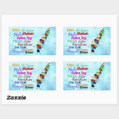 Hallo In vele talen Rechthoekige Sticker (Vel)