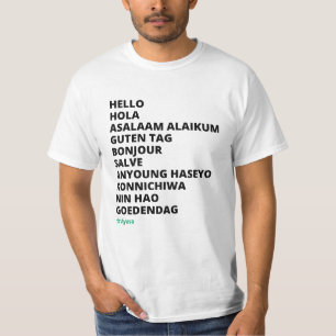 Hallo in verschillende talen Ayusa Mannen T-shirt