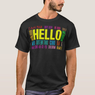 Hallo in verschillende talen International Tra T-shirt