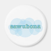 Hallo in zulu wawubona argyle patroon magneet (Voorkant)