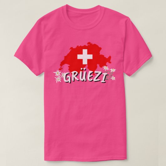 hallo in Zwitserland T-shirt (Design voorkant)