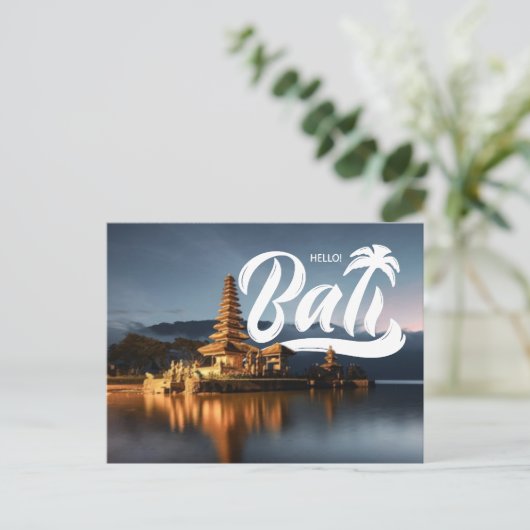 Hallo Indonesisch Briefkaart (Staand voorkant)