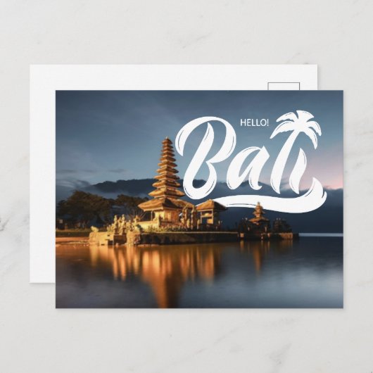 Hallo Indonesisch Briefkaart (Voorkant / Achterkant)