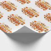 Hallo inpakpapier-herfst-inpakpapier cadeaupapier (Hoek)