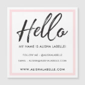 Hallo Introductie Brush Script & Roze Lijst (Voorkant)