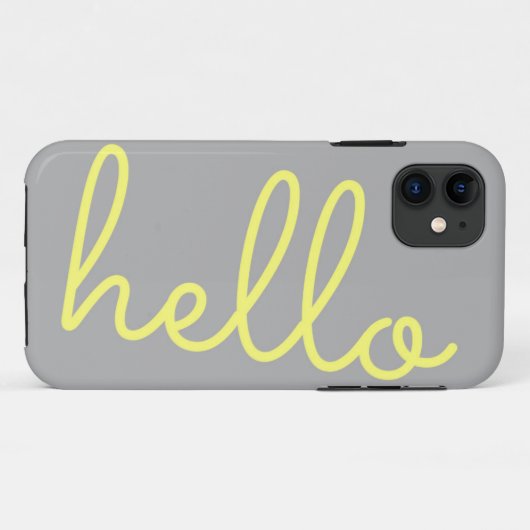 hallo iPhone Case (Achterkant (horizontaal))