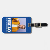 Hallo Is het me u zoekt aangepaste foto Bagagelabel (Voorkant horizontaal)