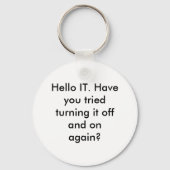 hallo IT-Sleutelhanger Sleutelhanger (Voorkant)