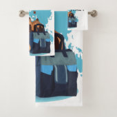 hallo Italië Design Bath Towel Set Bad Handdoek (Insitu)