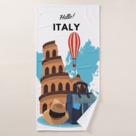hallo Italië Design Bath Towel Set Bad Handdoek
