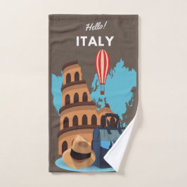 hallo Italië Design Bath Towel Set Bad Handdoek
