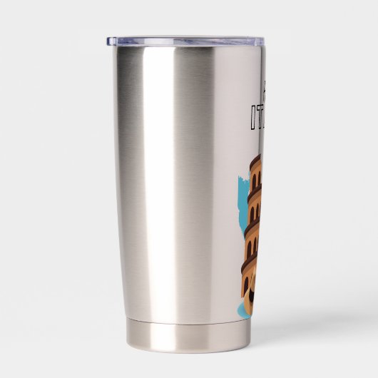 hallo Italië Geïsoleerde Drinkbeker (Rechts)