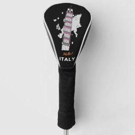 hallo Italië Golf Head Hoesje Golfheadcover