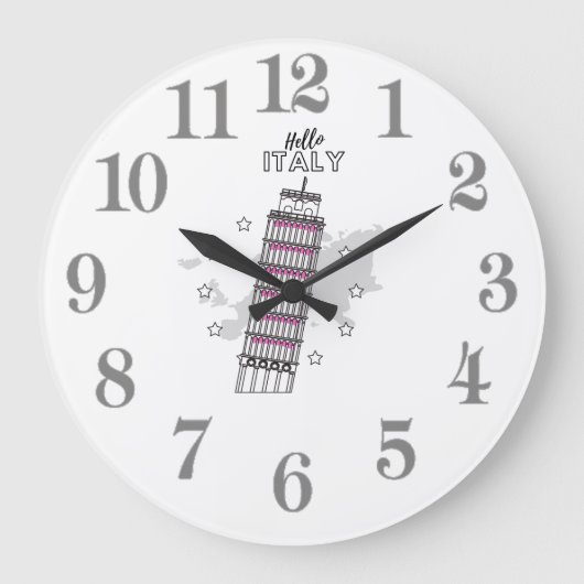 hallo Italië Grote Klok (Voorkant)