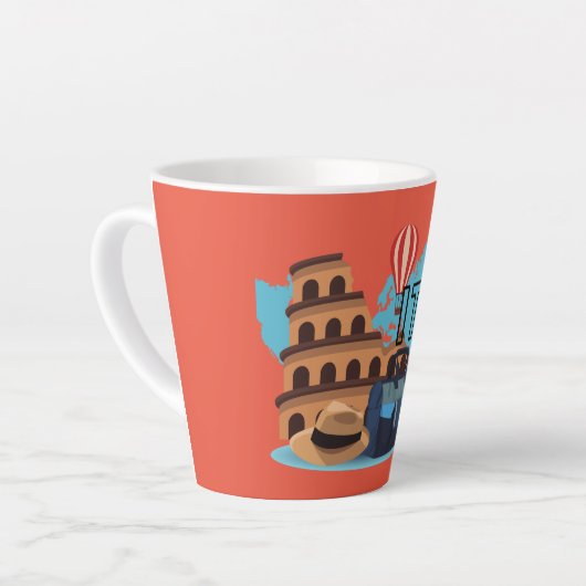 hallo Italië Latte Mok (Linkerhoek)