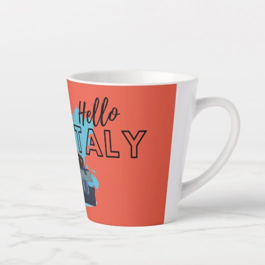 hallo Italië Latte Mok (Rechts)