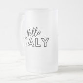 hallo Italië Mok voorgekookte glasbier (Voorkant links)
