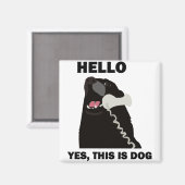 hallo JA DIT IS DOG-telefoon Magneet (Voorkant / Achterkant)